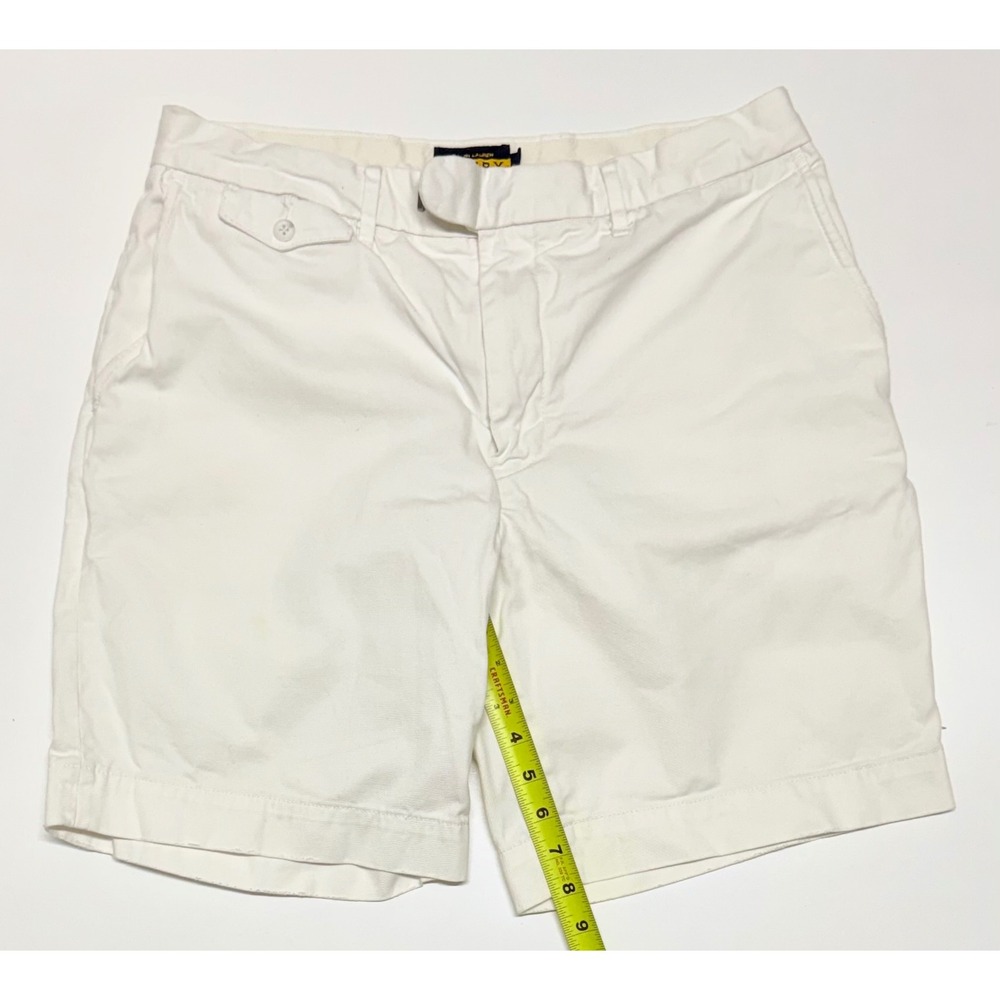 Ralph Lauren Rugby Mens Chino Shorts White Skull Crossbones Cotton Size 33